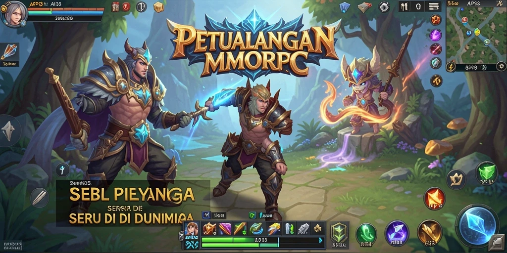 Tampilan gameplay seru di dunia MMORPG API33.