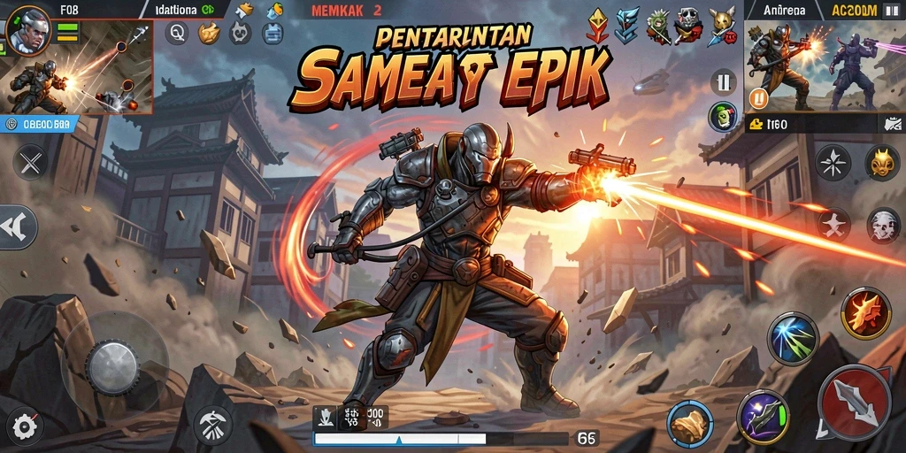 Tangkapan layar F08 menampilkan aksi pertarungan yang mendebarkan.