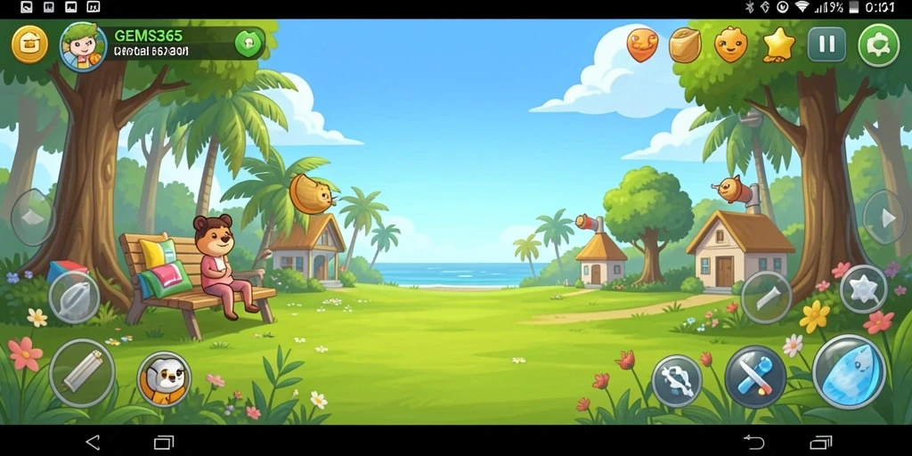 Screenshot GEMS365 menunjukkan gameplay seru dan menarik.