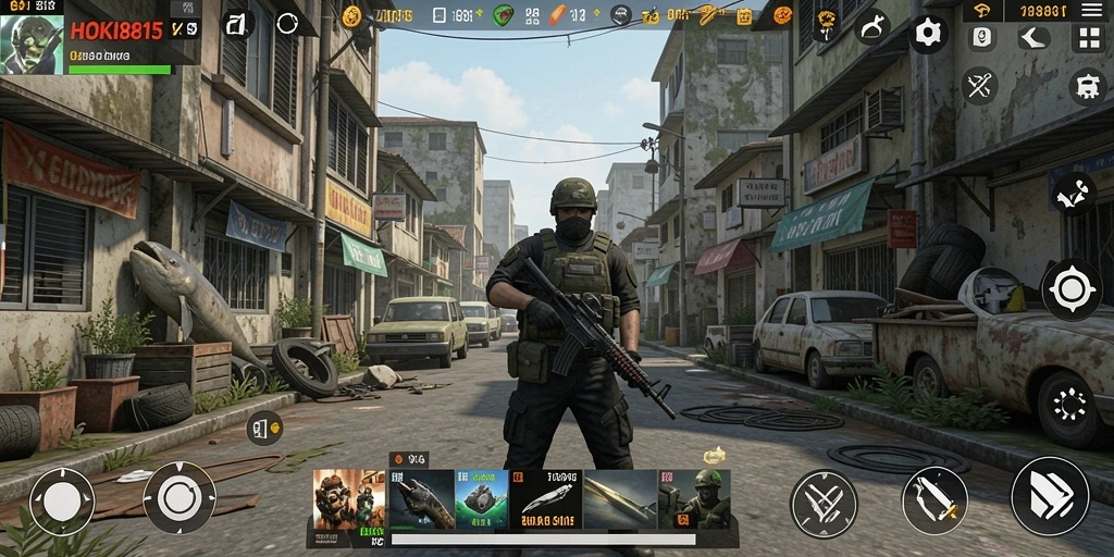 Screenshot gameplay HOKI8815 menampilkan suasana simulasi yang realistis.