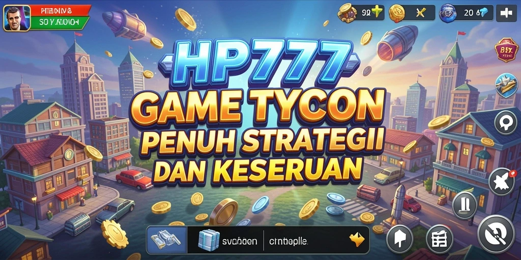 Tampilan gameplay menarik dari HP777 yang menunjukkan manajemen bisnis Tycoon.