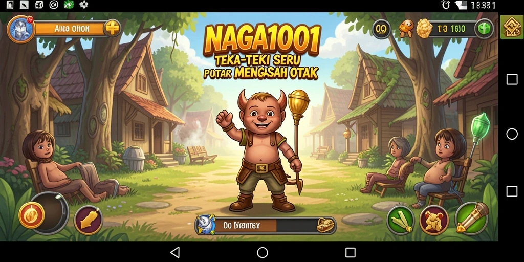 Tampilan menarik dari game Puzzle NAGA1001 selama bermain.