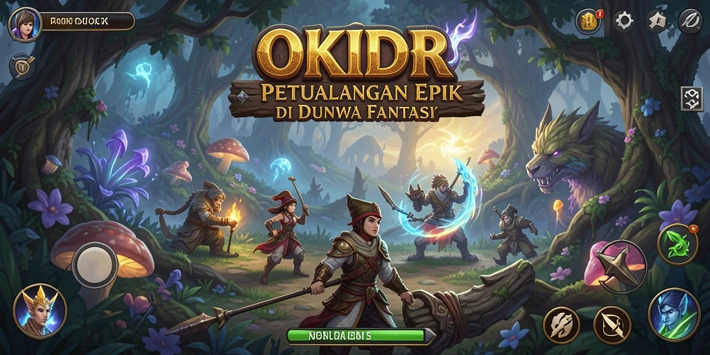 Tangkapan layar OKIDR menampilkan aksi seru dalam pertarungan RPG.