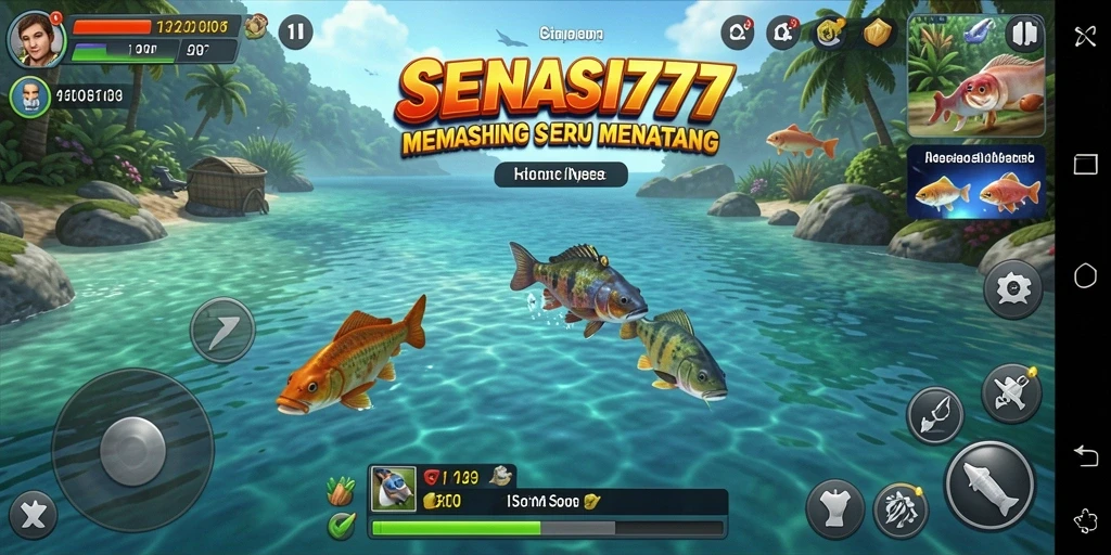 Tangkapan ikan yang memukau dari SENSASI777 dalam permainan Fishing.