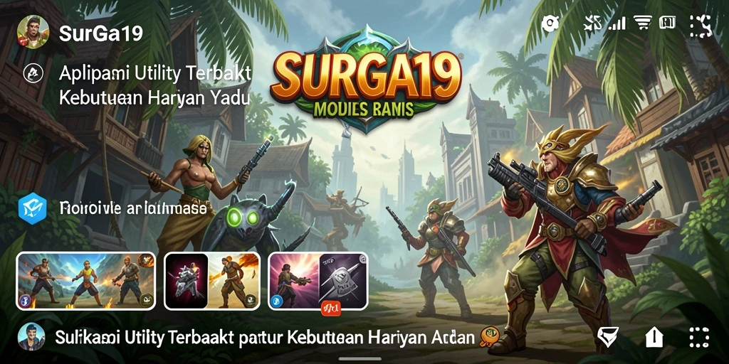 Tampilan antarmuka SURGA19 yang intuitif dan mudah digunakan.